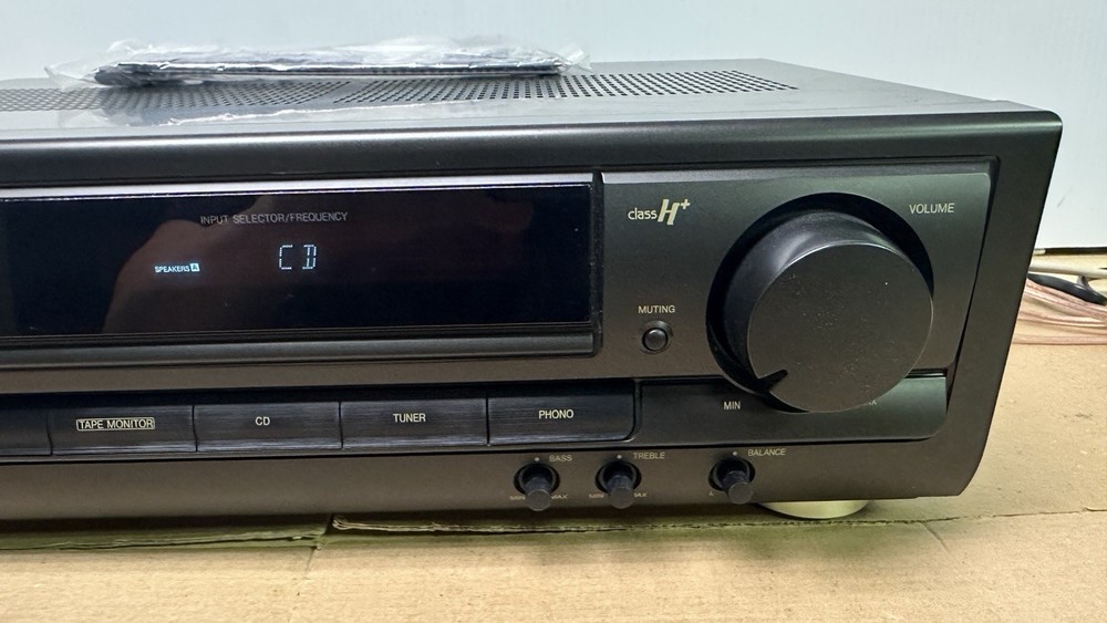 Technics SA-EX110 2 Ch Receiver AM FM Stereo System Phono Input Remote Bundle