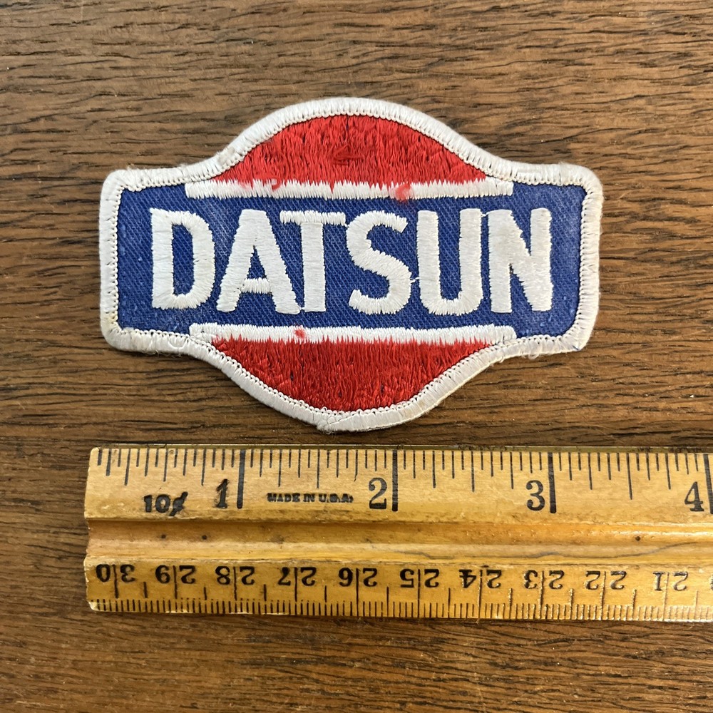 Vintage Datsun Embroidered Sew on Patch