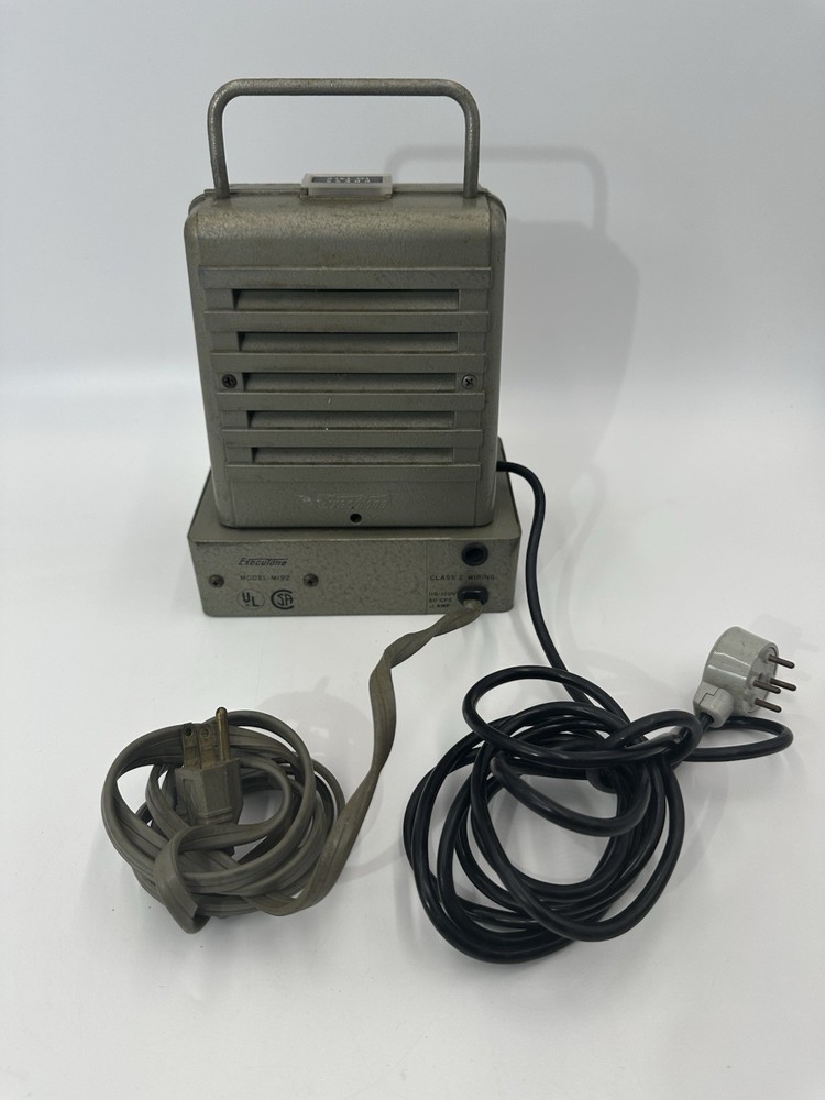 Vintage Executone Model M192 Office Intercom Speakers Bell System UNTESTED