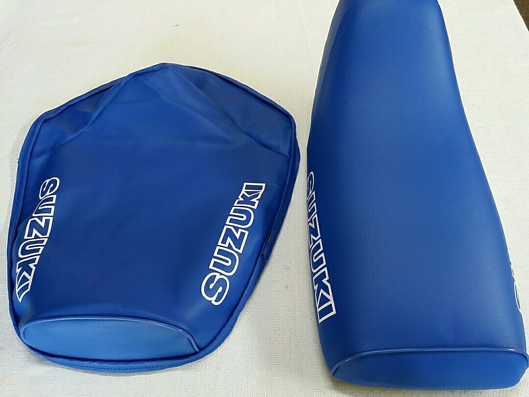 SUZUKI ALT50 LT50 SEAT COVER 1983 TO 1985 MODEL SEAT COVER BLUE**outline** (S53)