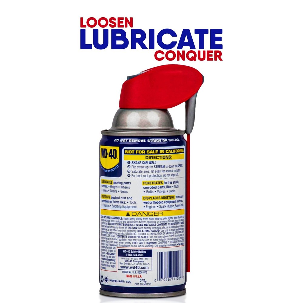 WD-40 Multi-Use Product with Smart Straw – 8 oz