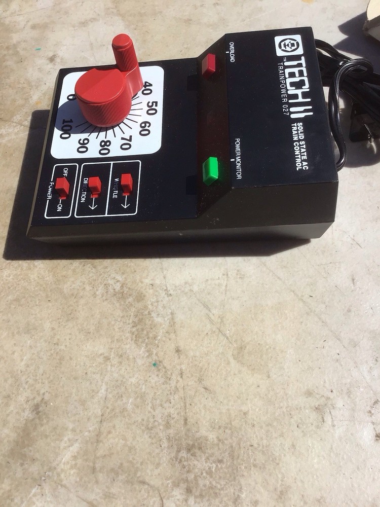 Untested Damaged Box MRC AH Tech II Trainpower 027 AC Train Controller - Unused?