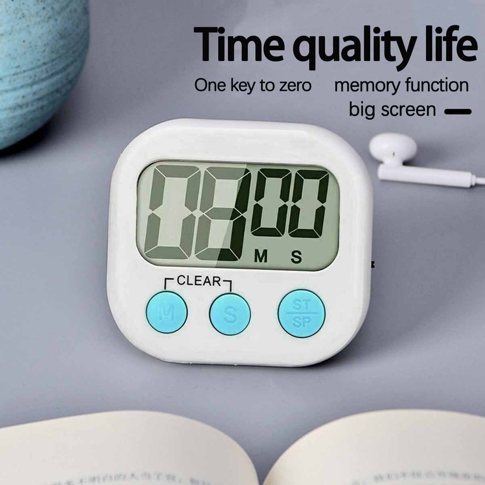 NEW Electronic Reminder Kitchen Countdown Timer Learn Baking Time Management