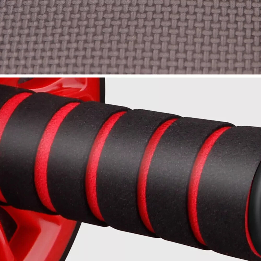 Fodoto Ab Roller Abdominal Exercise Roller with Automatic Rebound (Red Color)