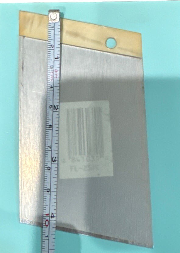 Self adhesive Reflective “B” letter chrome 2/12”X4”