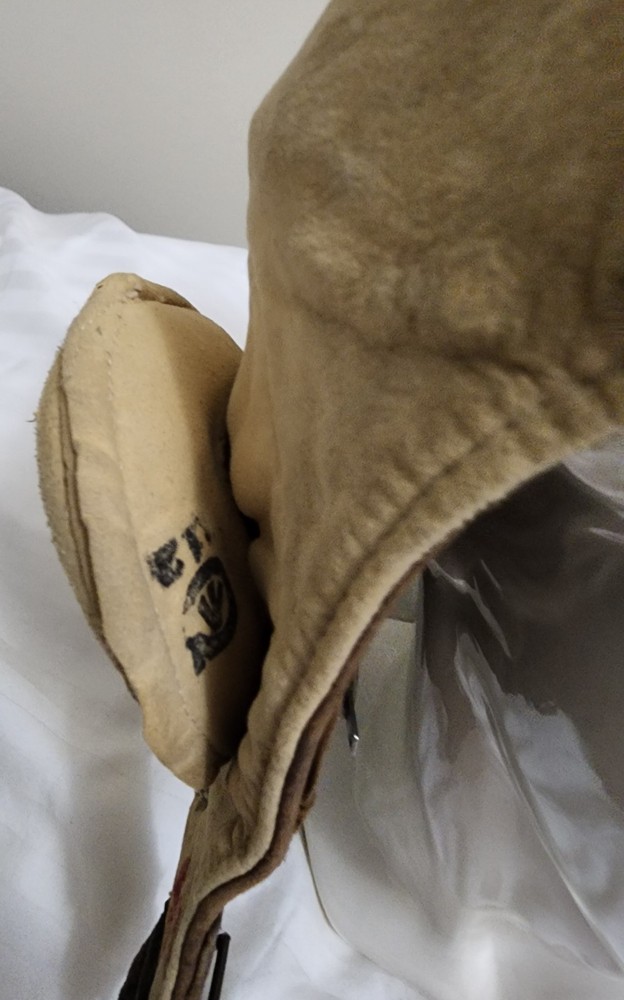 WW2 Canadian RCAF Type B Leather Flying Helmet size 4