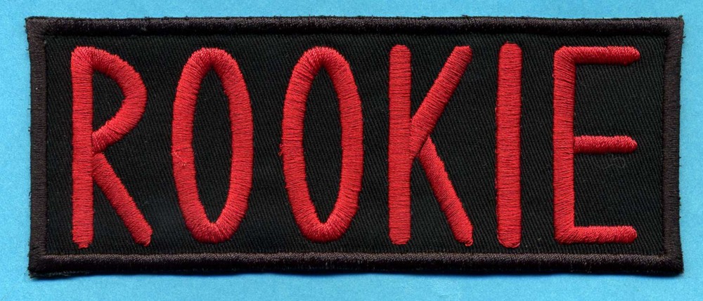 Ghostbusters Name Patch  [iron on]  -  "ROOKIE"  [Ghostbusters 1 style letters]