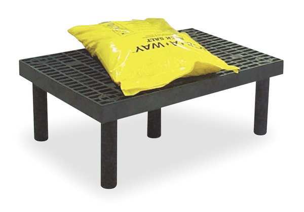 Structural Plastics D3624 Dunnage Rack, 500 Lb Load Capacity, Hdpe, 12 In H X