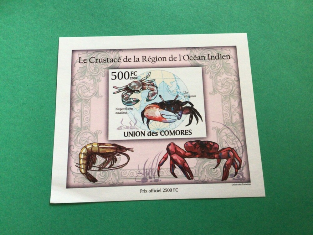 Comoros Crabs mint never hinged stamp sheet A16891