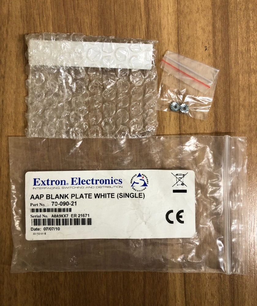EXTRON 70-090-21 AAP Blank Plate White