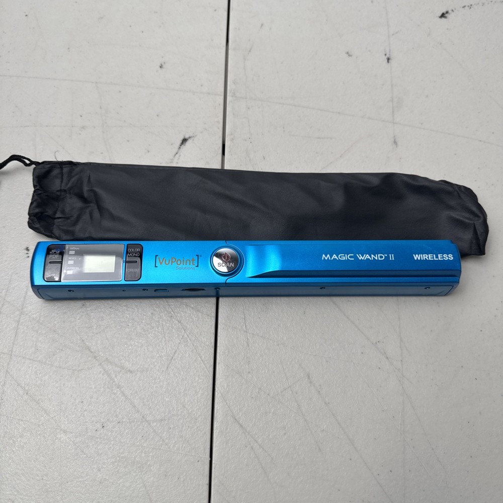 VuPoint Solutions Magic Wand II Handheld Document Scanner Blue
