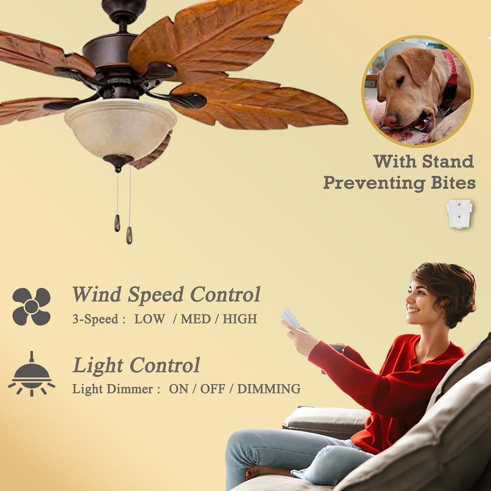 Ceiling Fan Remote Replacement - Reverse, 3-Speed & Light Dimmer for Hampton ...