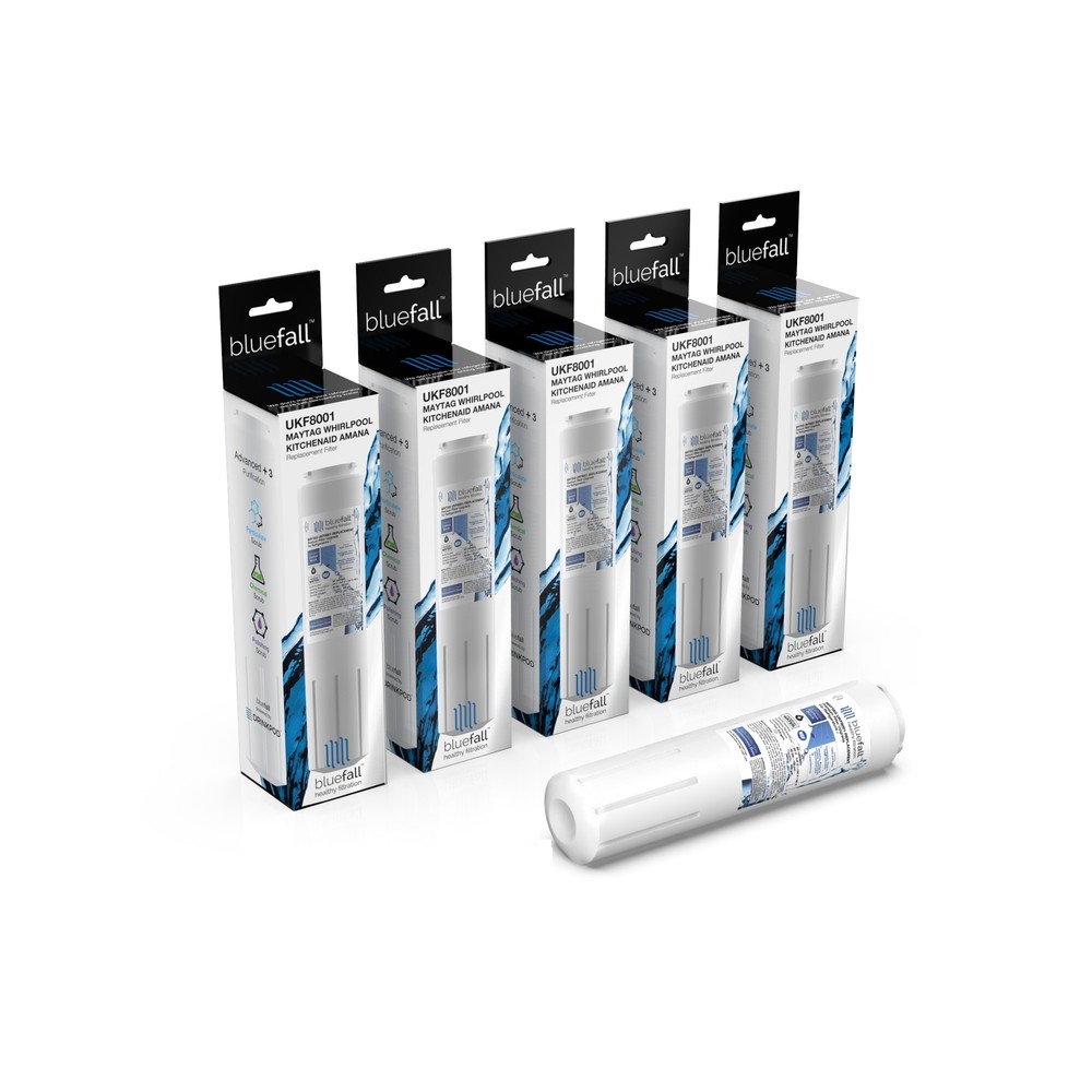 Replacement Water Filter Maytag UKF8001 Whirlpool KitchenAid 5 pack Bluefall