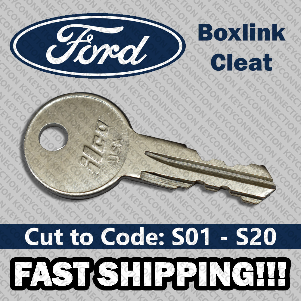 Boxlink Cleat Replacement Key Ford Truck Bed Tie Downs Cut to Code S01 - S20