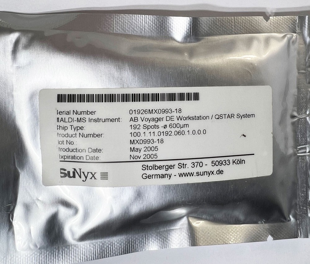 MPep MALDI chip Pre-spotted Applied Biosystems a-cyano-4-hydroxy-cinnamic acid