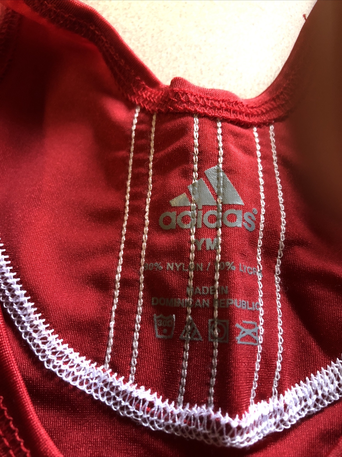 New without Tags Adidas Wrestling Singlet Youth Medium Red and Black