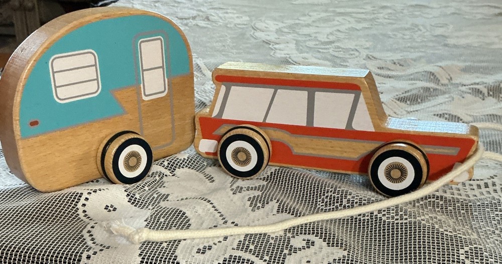 Road Trip Pull Toy Wooden