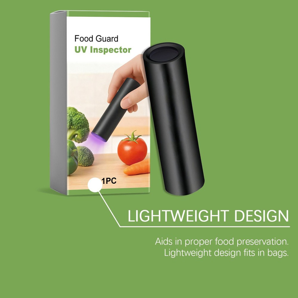 UV Black Light Flashlight Portable UV Flashlight for Vegetables Detector