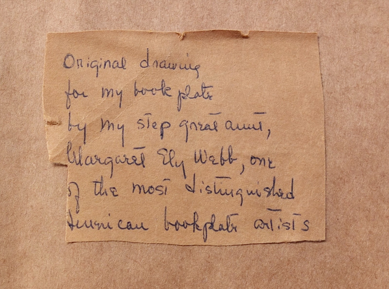 Margaret Ely Webb Original Drawing For Elise Margaret Storke Bookplate In Frame