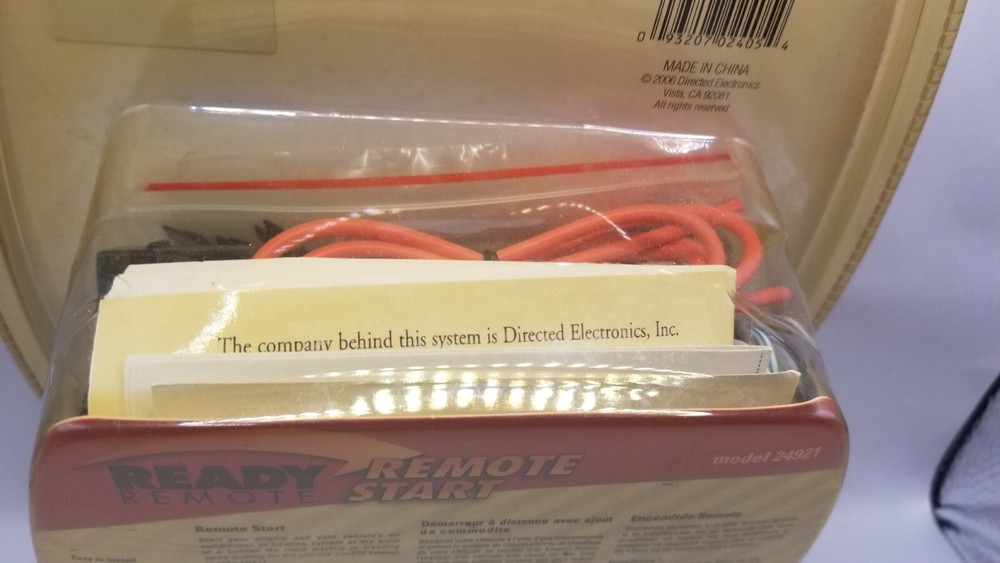 DIRECTED ELECTRONICS READY REMOTE START MODEL 24921 FACTORY SEALED NEW