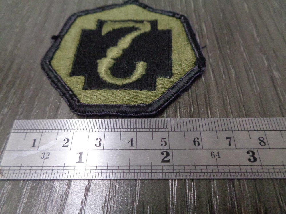 Military Patch US Army 7th Medical Command Subdued BDU Sew On Authentic USED