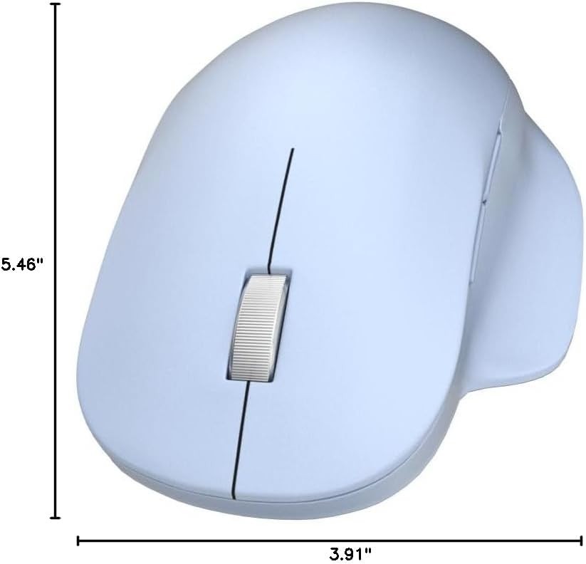 Microsoft Bluetooth Ergonomic Mouse Wireless 6-Button Right-Handed Pastel Blue