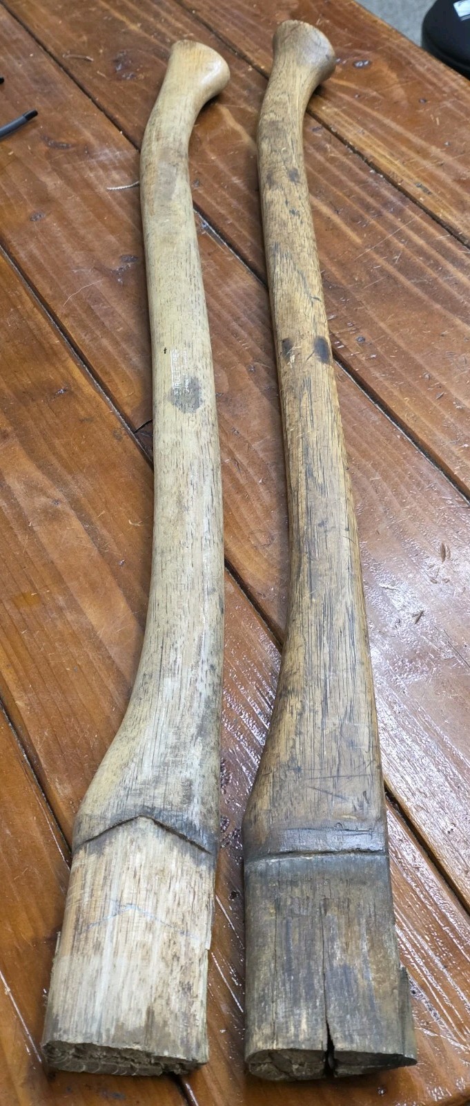 Vintage Used Pair True Temper Axe Handles 36"