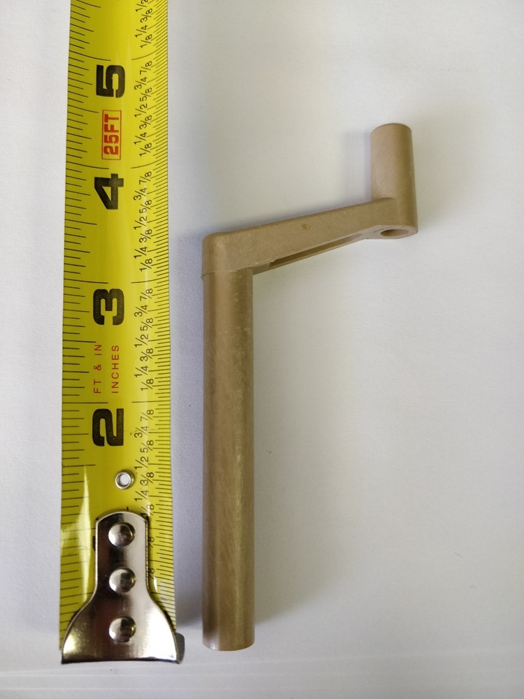 Beige Window Handle 3 3/16" in Plastic Tan