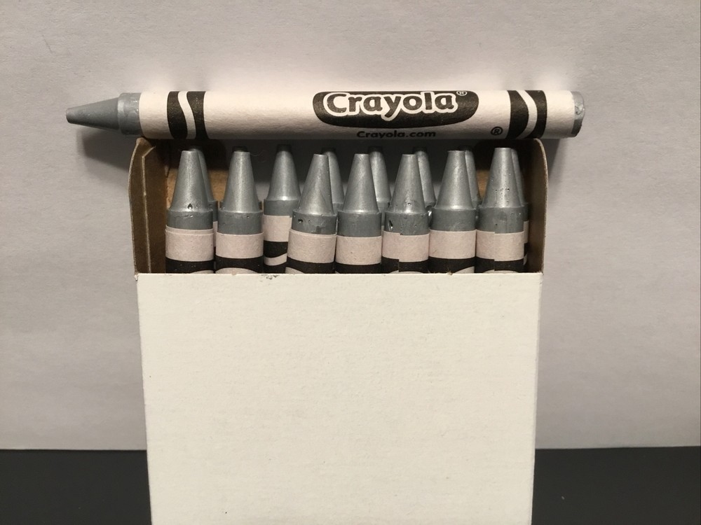 (16) Crayola Crayons (silver) BULK