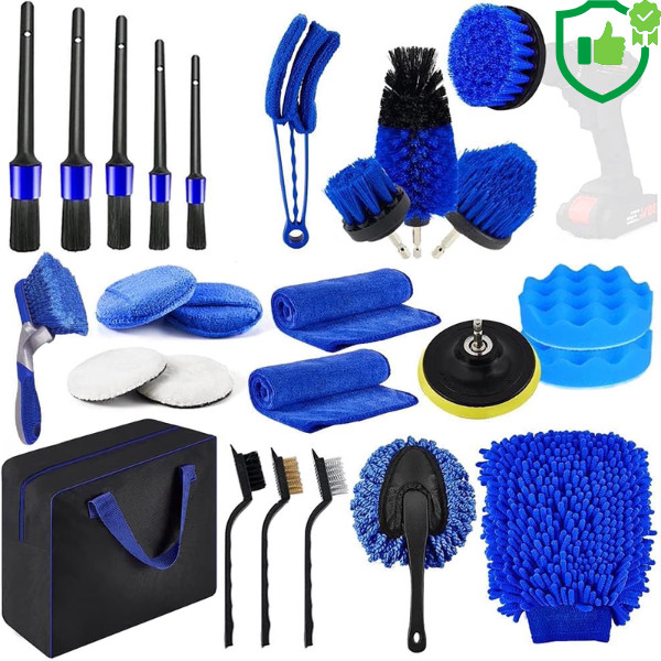 27-piece car interior cleaning kit