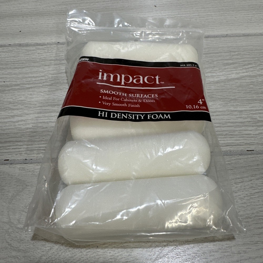 LINZER 5 Pack Impact Smooth Surface Hi Density 4" Foam Roller MR200-5