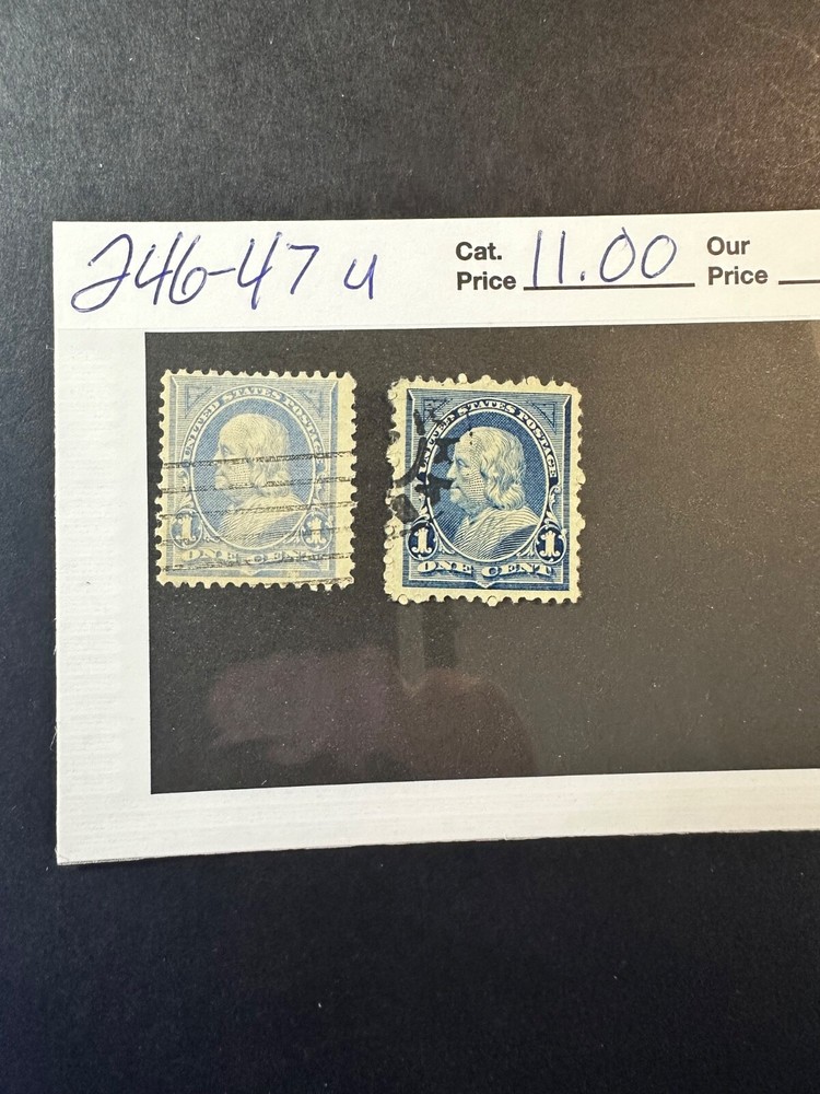 Scott # 246 & 247    2024 Scott Catalogue Value $ 11.00