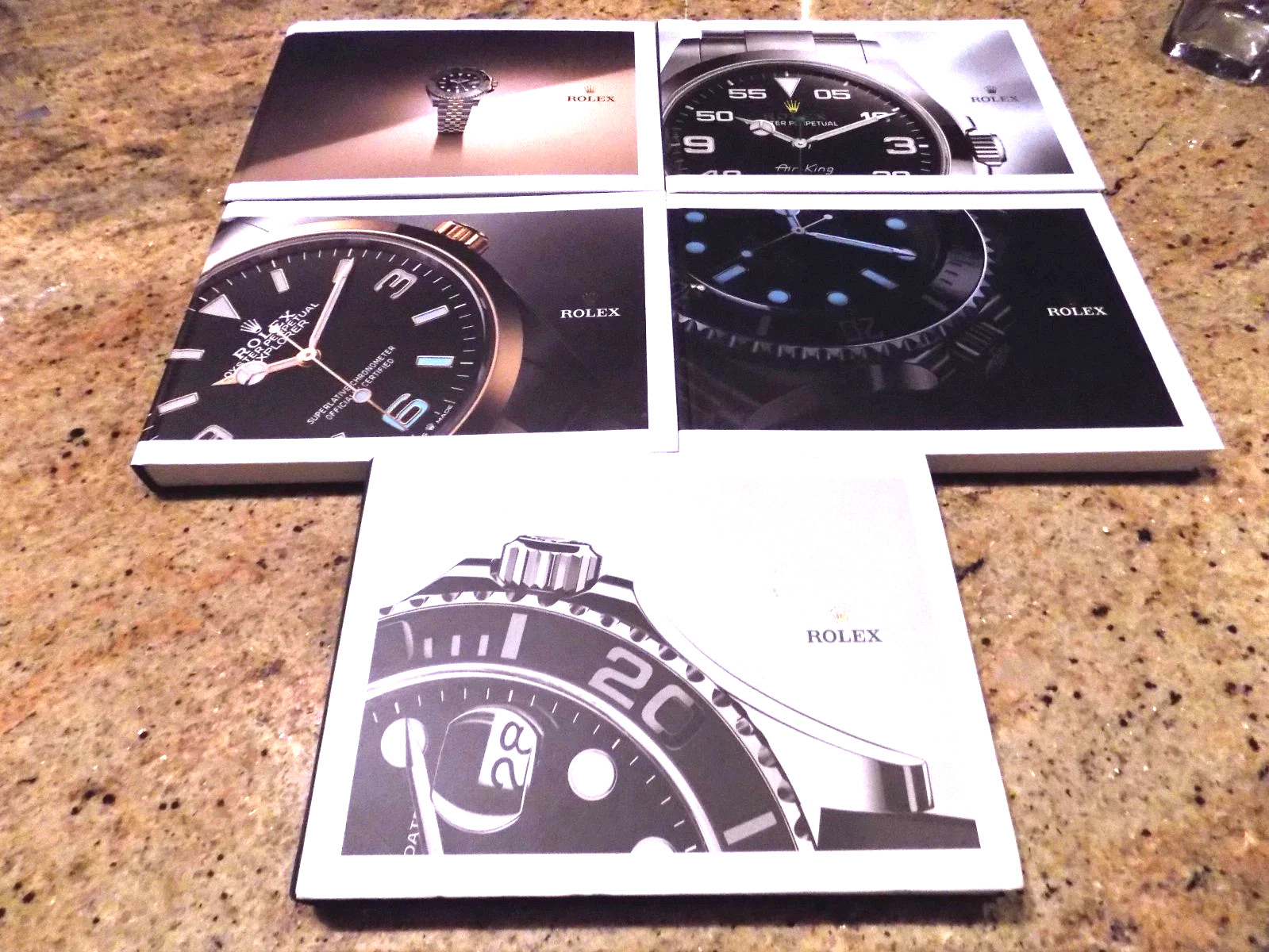 ROLEX Watch Catalog Hardcover Book Set Daytona, GMT, Submariner etc