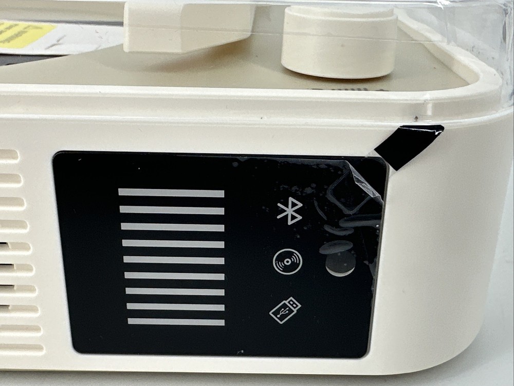 Retro CD Player Turn Table Style Bluetooth Player With Remote New In Open Box
