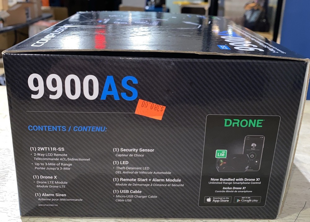 Compustar CSX9900-AS 2-Way CSX Remote Start + Security Kit with Drone LTE Module