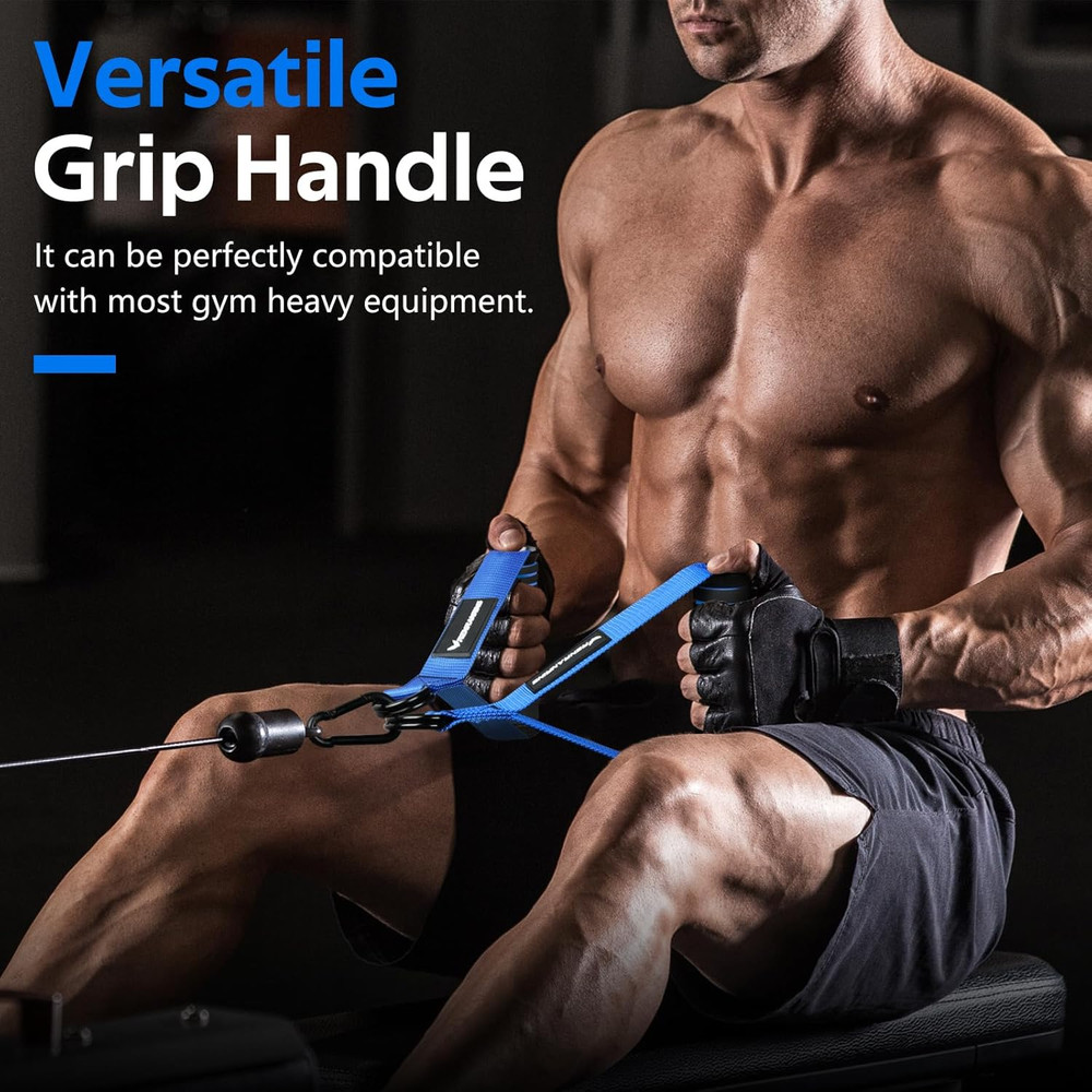 Gym Exercise Handles, Replacement Handle Attachments for Cable Machi