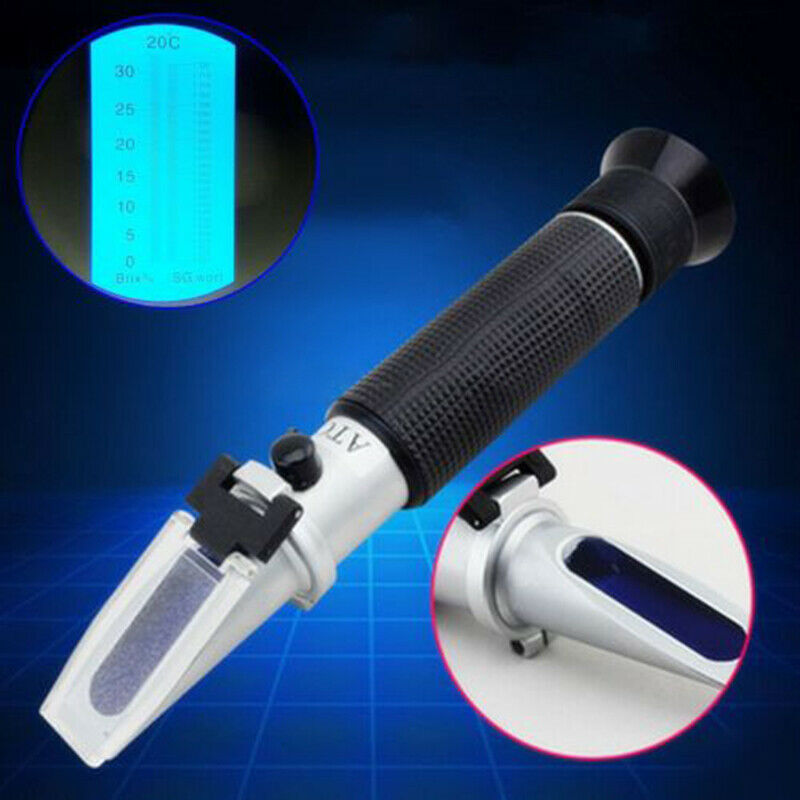 Brix Refractometer ATC For Wort Beer Specific Gravity 1.000-1.120 Hydrometer NEW