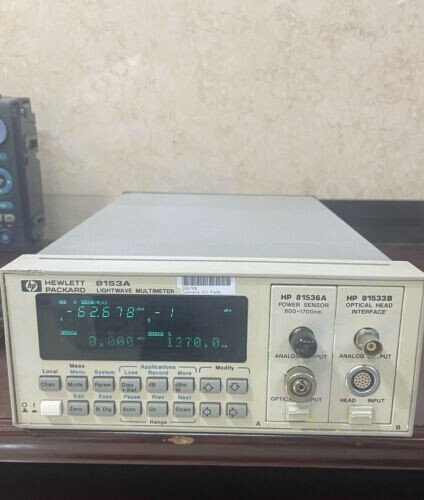 HP HewlettPackard 8153A Lightwave Multimeter + 81533B Interface Module+HP81536A
