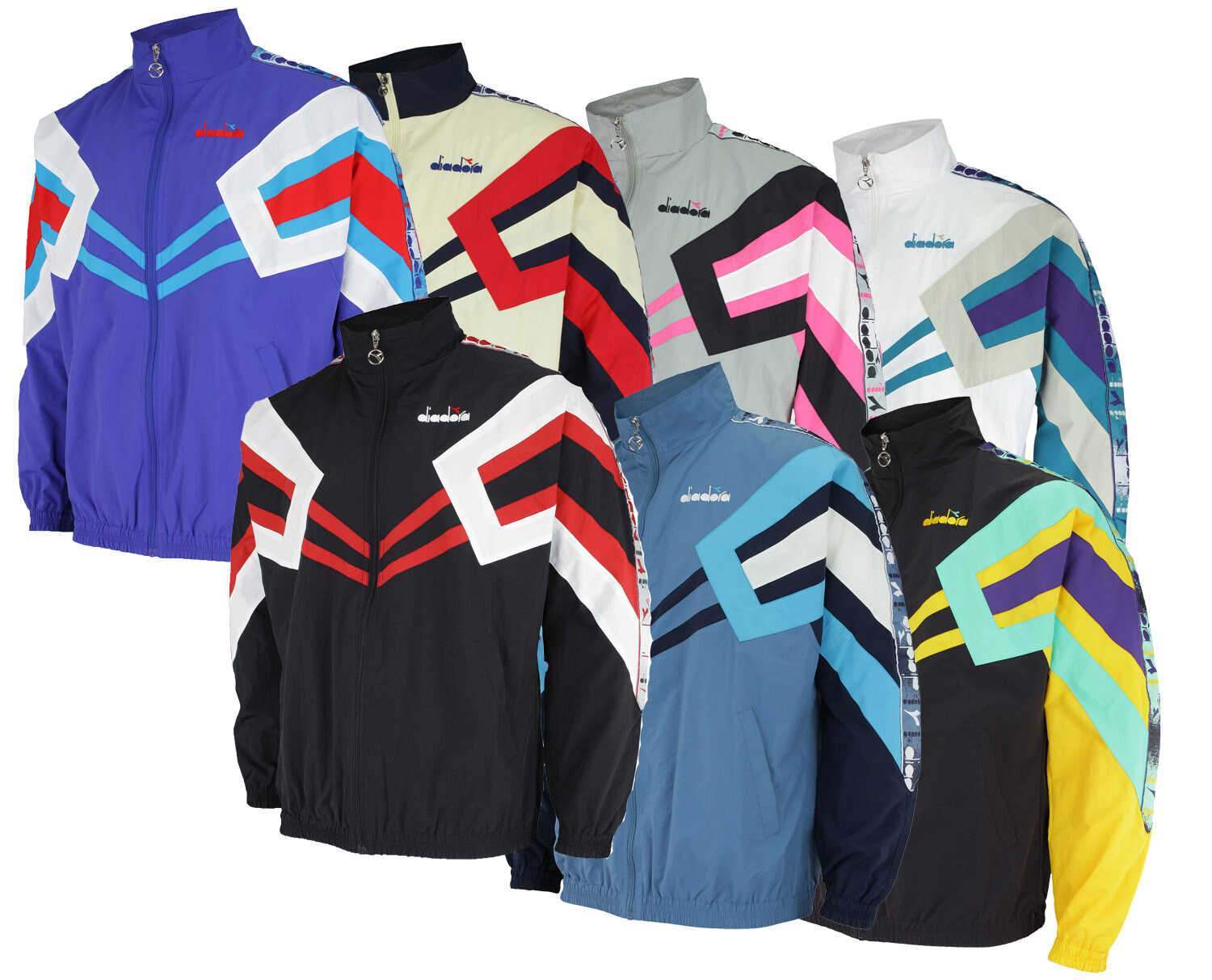 Diadora Men's MVB Wind Full Zip Track Jacket, Color Options