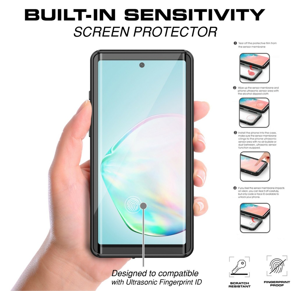 Samsung Galaxy Note 10 / 10+ Plus Case Waterproof Case Cover w/ Screen Protector