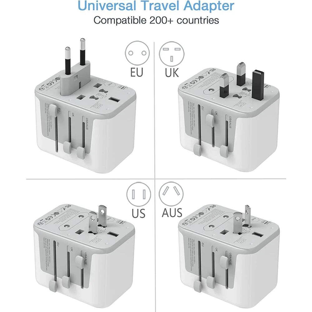 Voltage Valet International World Adapter 2 USB-A, 3USB-C
