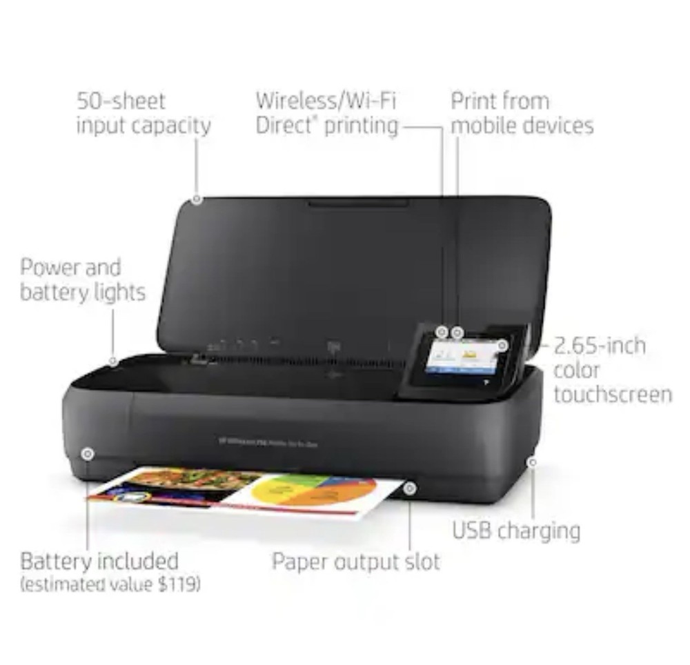 HP OfficeJet 250 Mobile All-in-One Printer