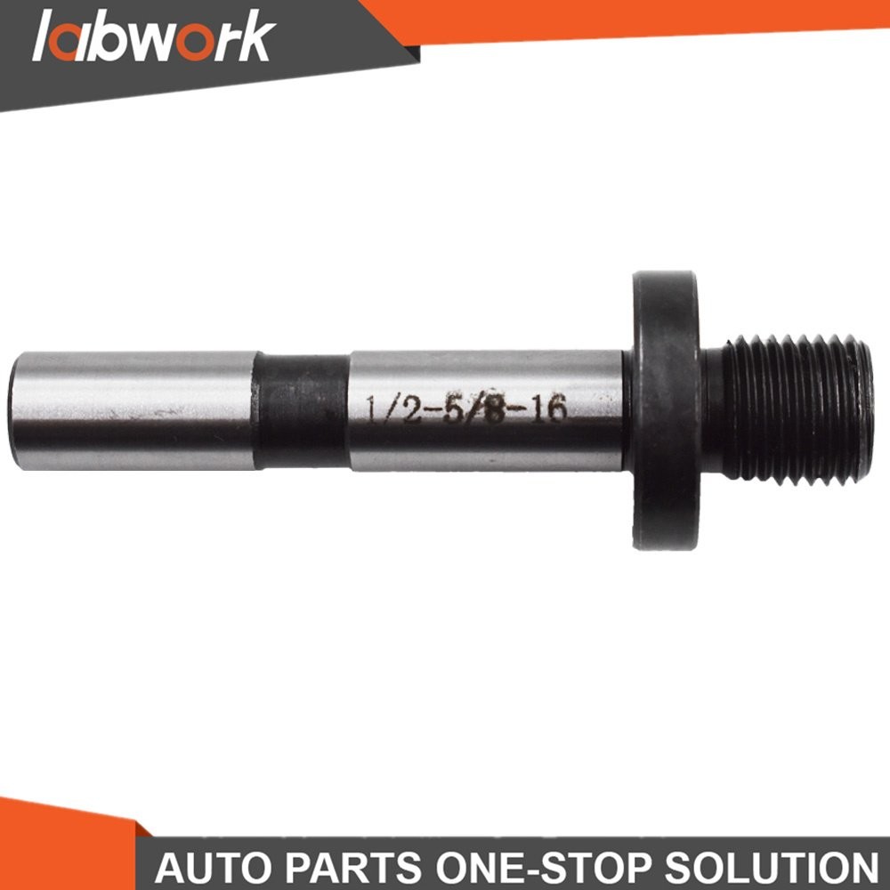 Labwork Threaded Drill Chuck Arbor 1/2" Straight to 5/8" - 16 Hardened Adapter