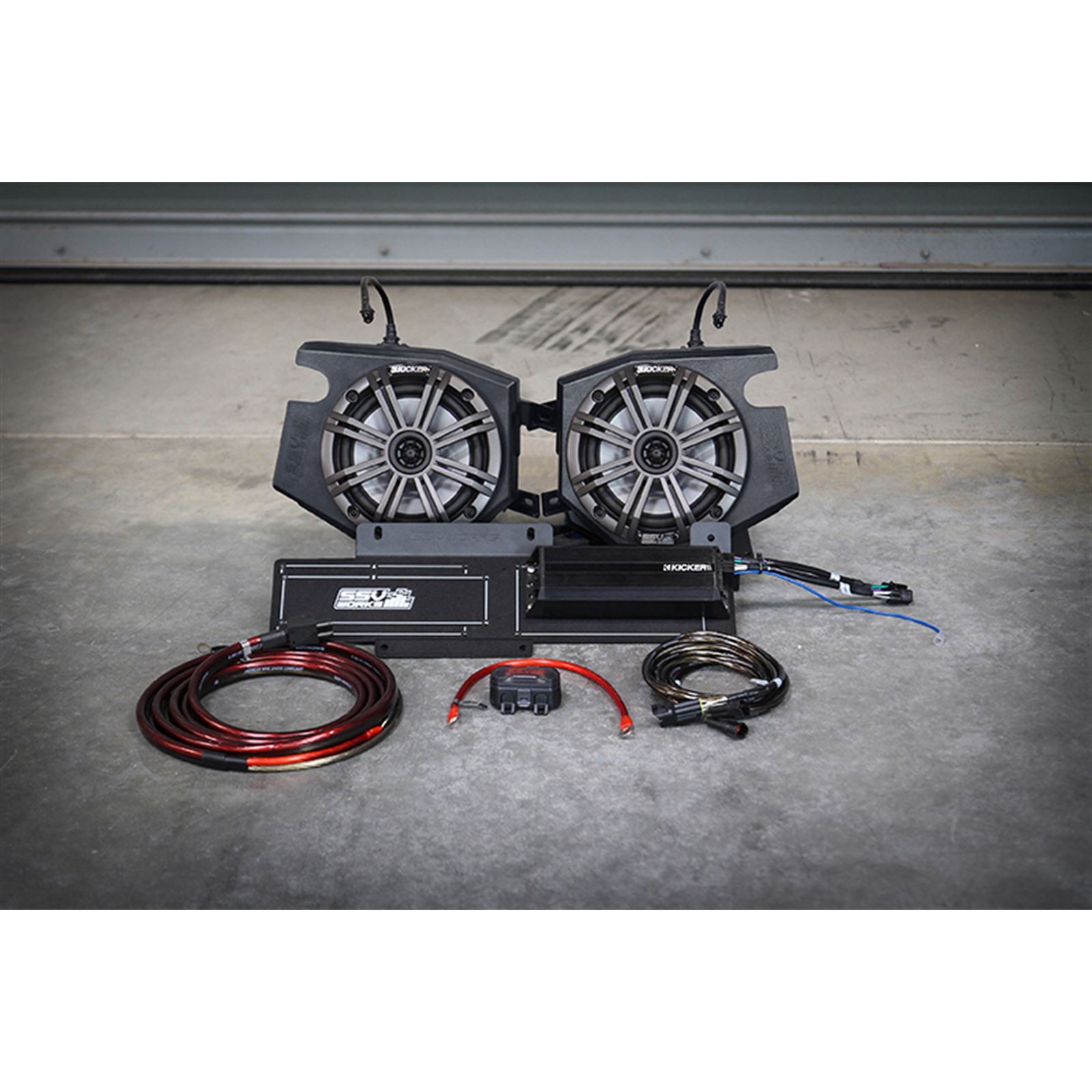 SSV Works Plug-n-Play 2 Speaker Kit for Polaris Ride Command RZ4-2KRC