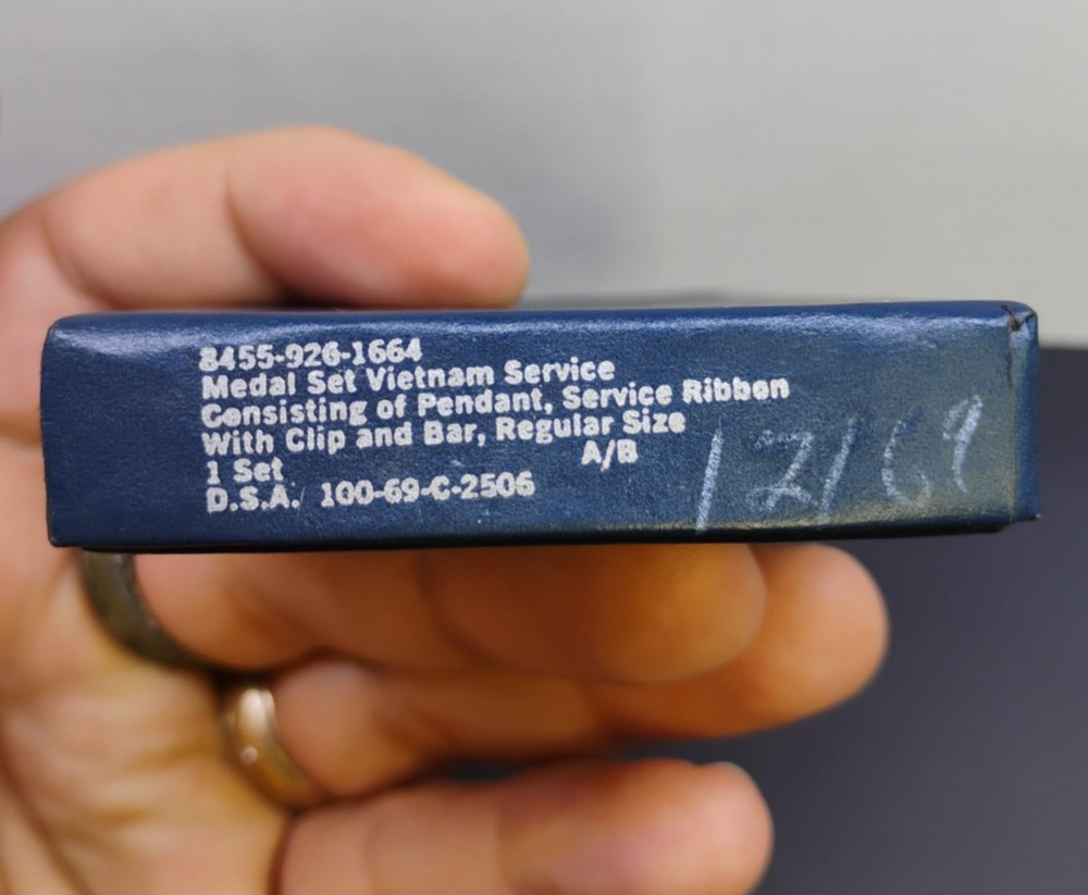 Authentic 1969 Vietnam Service Medal, Box Dated 1969
