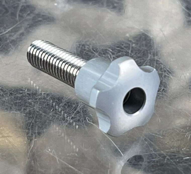 NEW Violent Series Thumbwheel for Eclipse/09 Impulse Clamping Feednecks - Silver