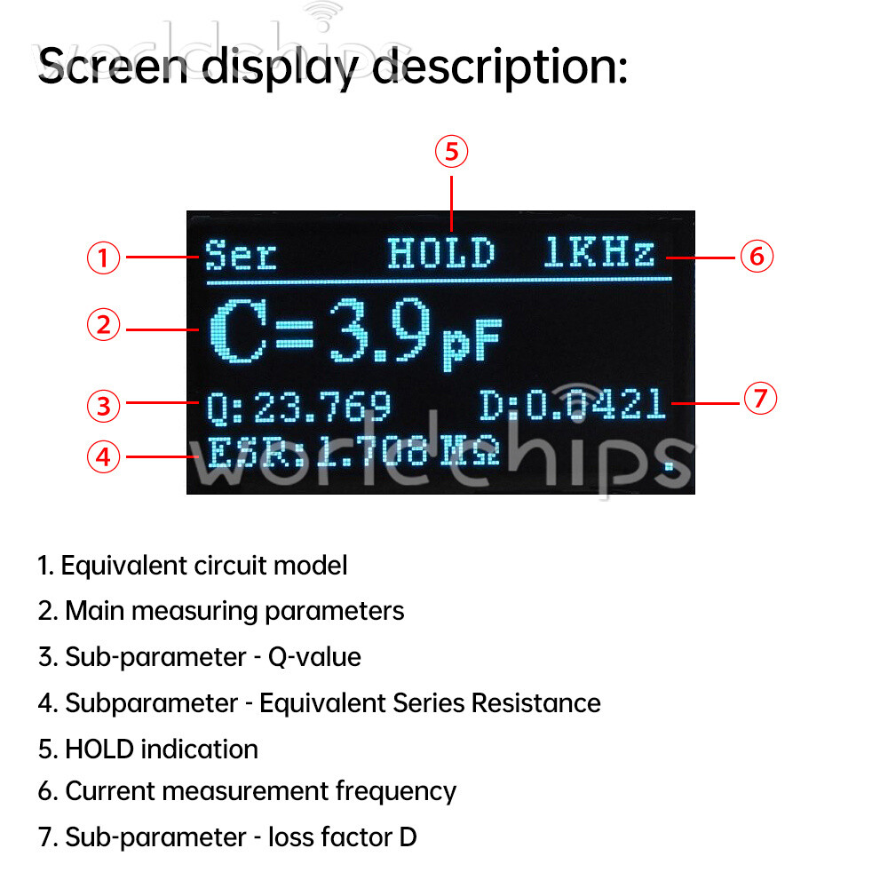 M181 LCR Tester Module High Precision Inductance Resistance Capacitance Meter