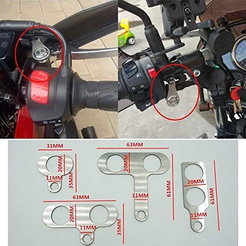 Stainless Steel LED Motorcycle Light Switch ON-Off Adjustable Mount
