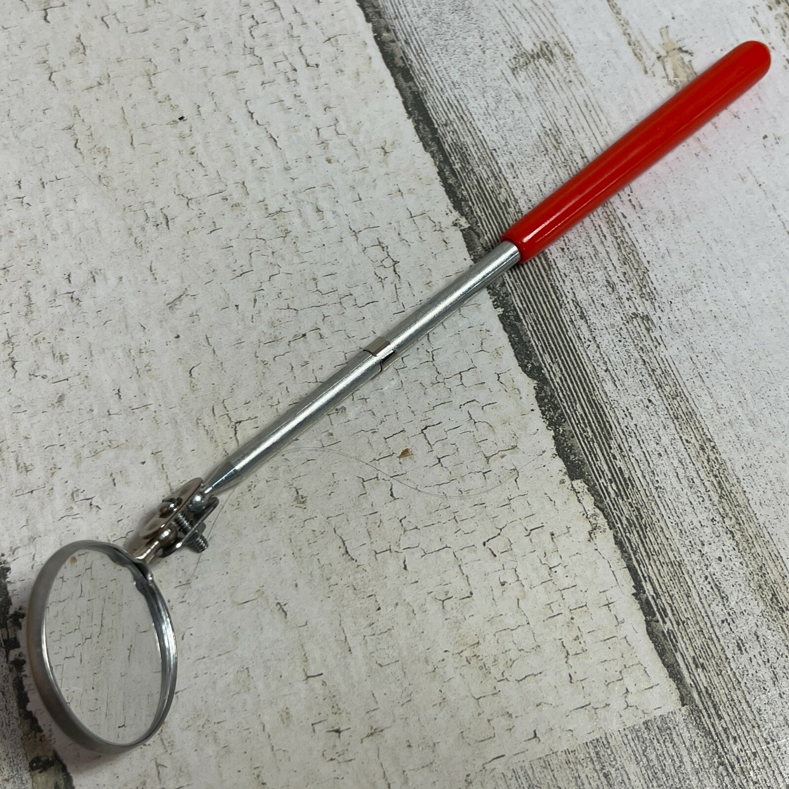 NOS Ullman Model E2 Round Inspection Mirror 1-1/4" x 8" Made in USA Stainless ..