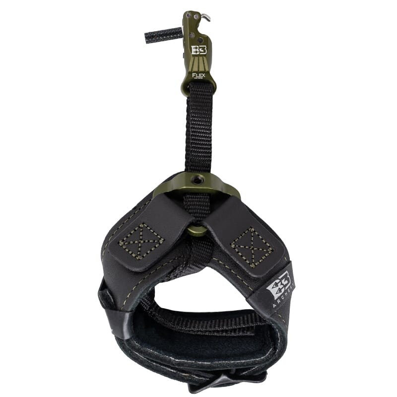 B3 Hawk Flex Connector Archery Release, Green, Adjustable Strap (HKFC-GR)